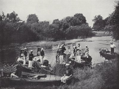 Swan Upping on the Thames, the Meet by J. Benjamin Stone